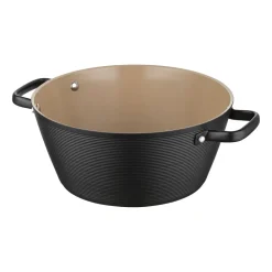 Garnek aluminiowy 28 cm 5,2 l Florina Carina, czarny