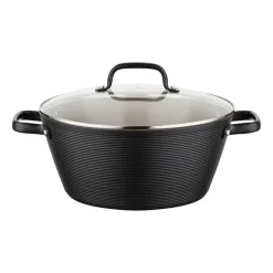 Garnek aluminiowy 28 cm 5,2 l Florina Carina, czarny
