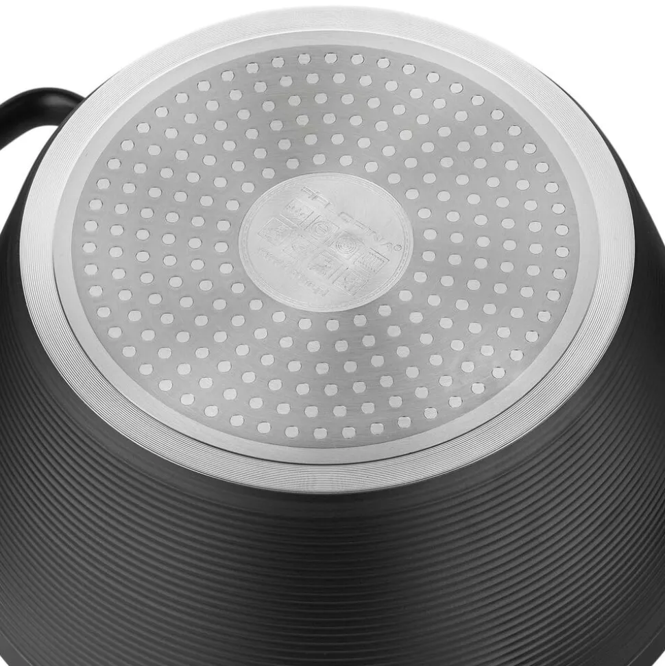 Garnek aluminiowy 20 cm 2,2 l Florina Carina, czarny