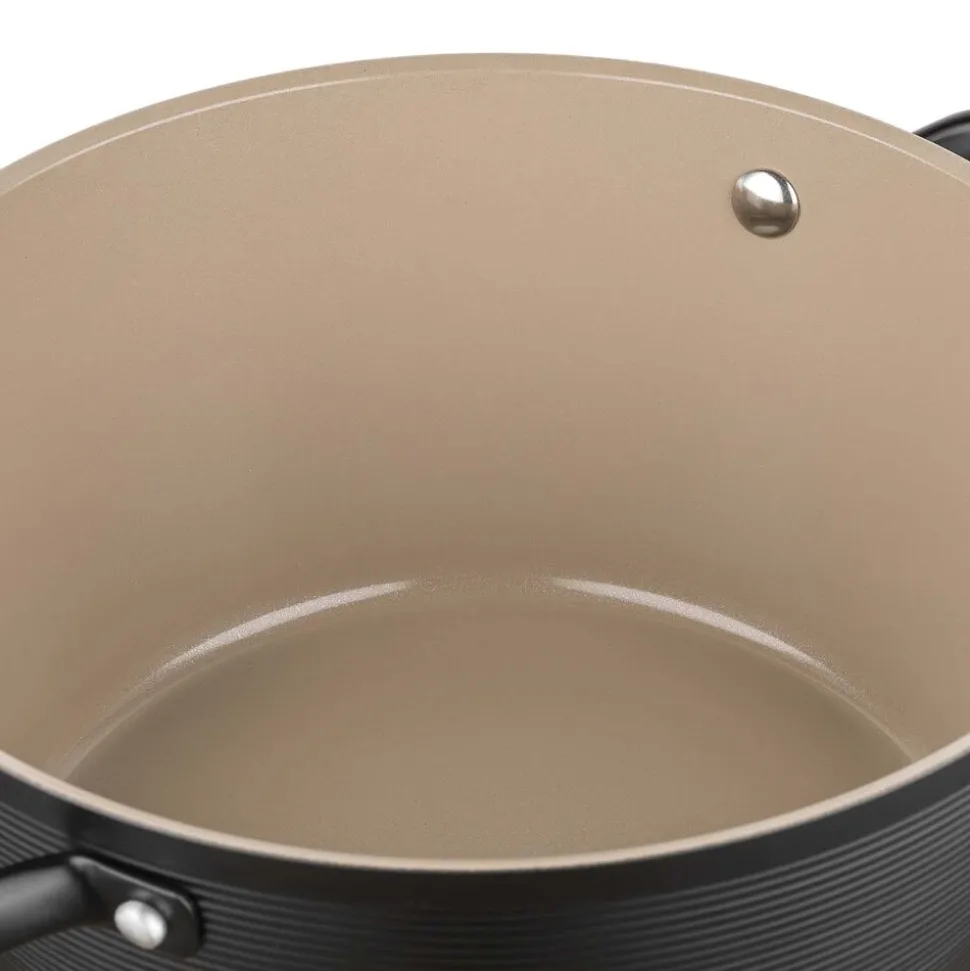Garnek aluminiowy 20 cm 2,2 l Florina Carina, czarny