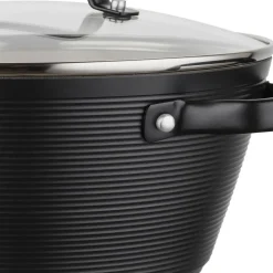 Garnek aluminiowy 24 cm 3,3 l Florina Carina, czarny