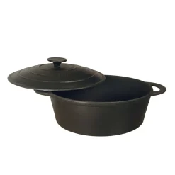 Garnek żeliwny Kinghoff, 4,5 l, czarny