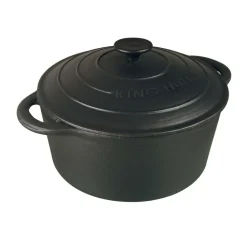 Garnek żeliwny Kinghoff, 2,4 l, czarny