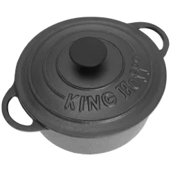 Garnek żeliwny Kinghoff, 2,4 l, czarny