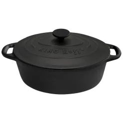 Garnek żeliwny Kinghoff, 6,2 l, czarny