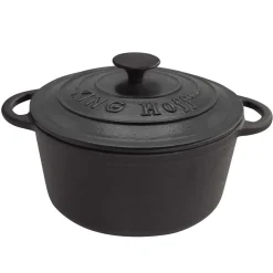 Garnek żeliwny Kinghoff, 4 l, czarny