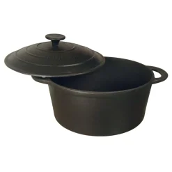 Garnek żeliwny Kinghoff, 4 l, czarny