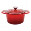 Garnek żeliwny MG Home Infinito, 4 l, czerwony