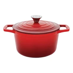 Garnek żeliwny MG Home Infinito, 4 l, czerwony