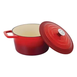 Garnek żeliwny MG Home Infinito, 4 l, czerwony