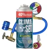 Gaz do klimatyzacji ClimaSet R134a 626 g, z przewodem z manometrem i adapterem HP/LP