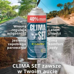 Gaz do klimatyzacji ClimaSet R134a 626 g, z przewodem z manometrem