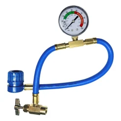 Gaz do klimatyzacji ClimaSet R1234yf 470 g, z przewodem z manometrem, adapterem R1234yf i odświeżaczem do klimatyzacji