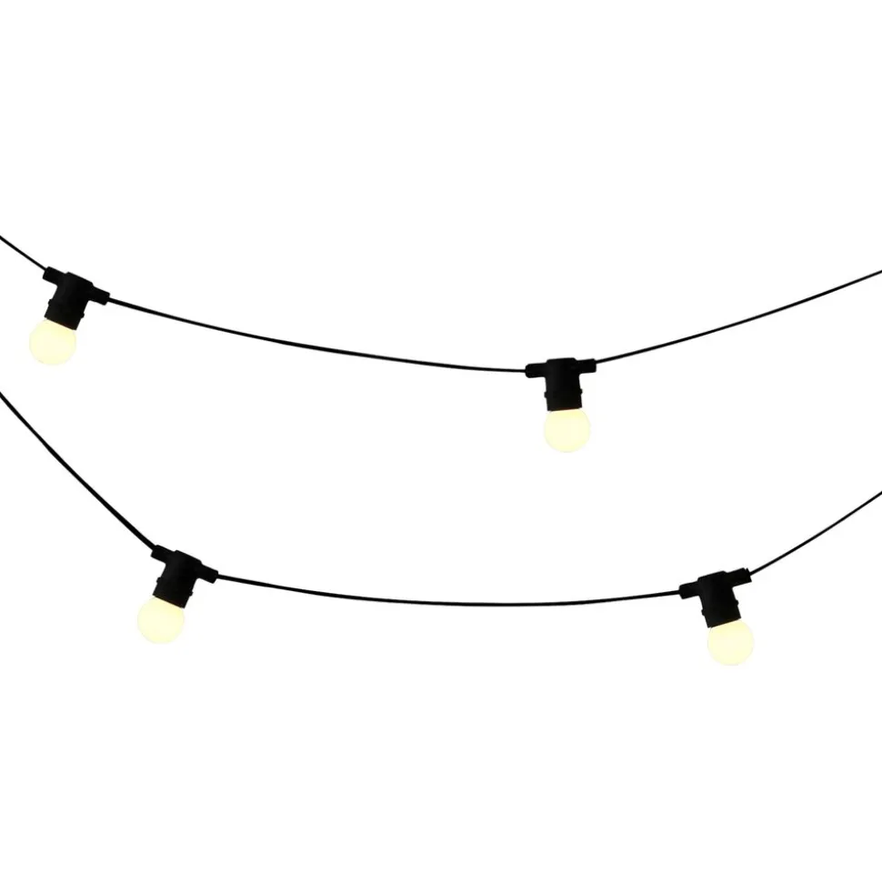 Girlanda ogrodowa Sanico Goldlux Party M2, 10 mlecznych żarówek, 6,2 m