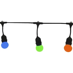 Girlanda ogrodowa Sanico Goldlux Party C Multi Color, 10 kolorowych żarówek, 5,6 m