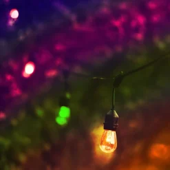Girlanda ogrodowa Sanico Goldlux Party Neon, 10 kolorowych żarówek, 6,2 m