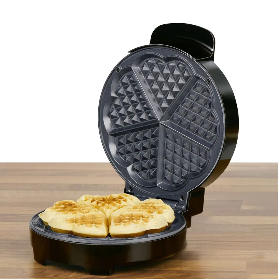 Gofrownica Alpina, 5 serc, 1000 W, czarna