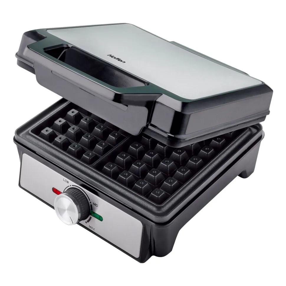 Gofrownica Hoffen, 1600 W, 2 gofry, czarna