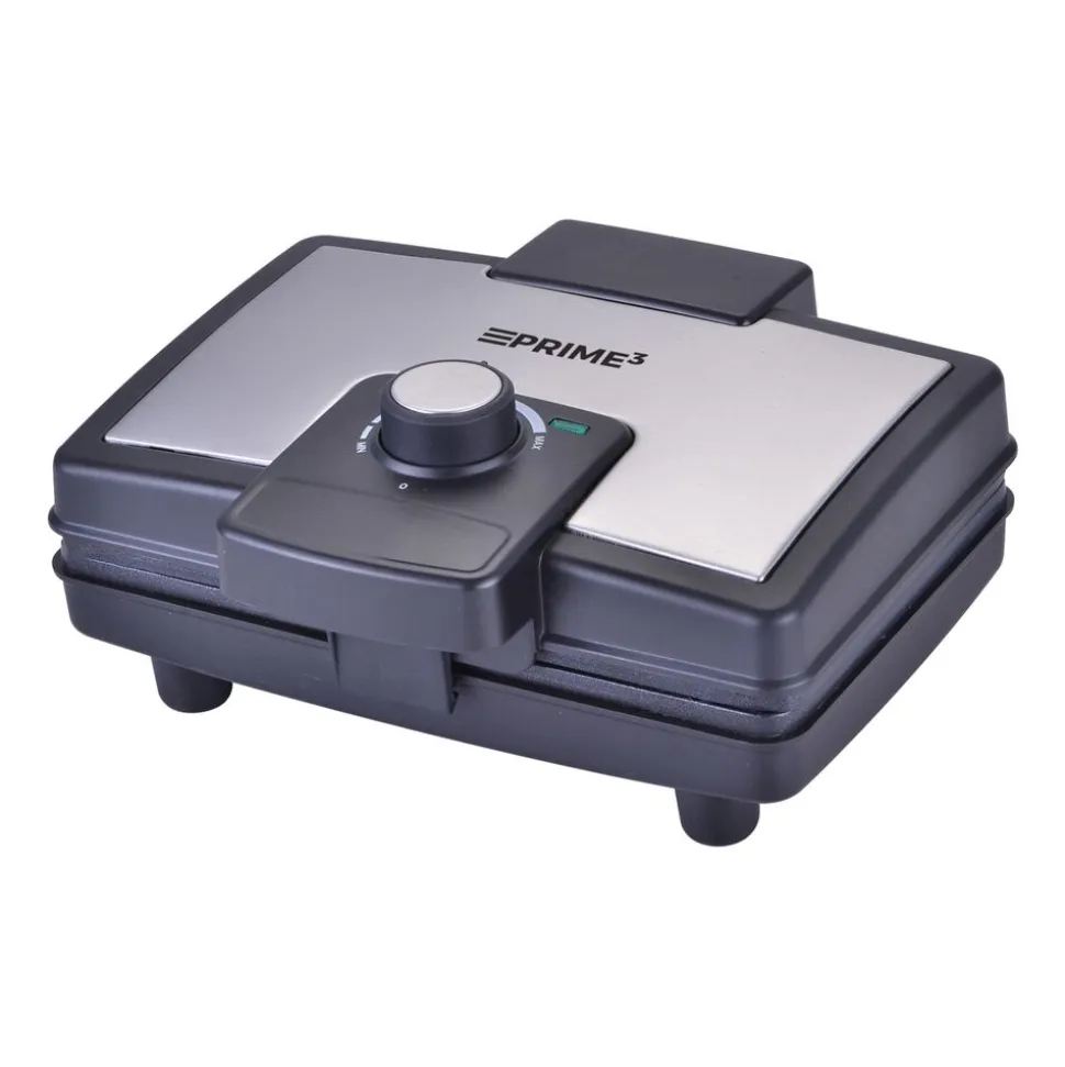 Gofrownica Prime3 SWM51, 1000 W, 2 gofry, czarna