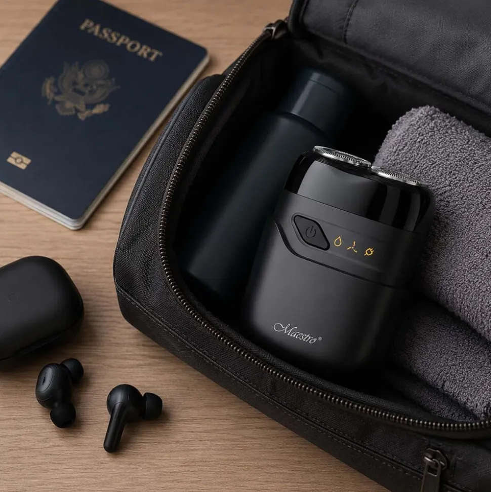 Golarka podróżna Maestro MR-671, USB, 2 głowice