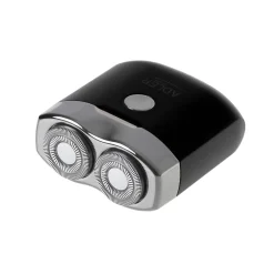 Golarka podróżna z USB, 2 głowice, czarna