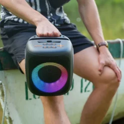 Głośnik Bluetooth Tracer Cube20 BT TWS, 20 W, czarno-pomarańczowy