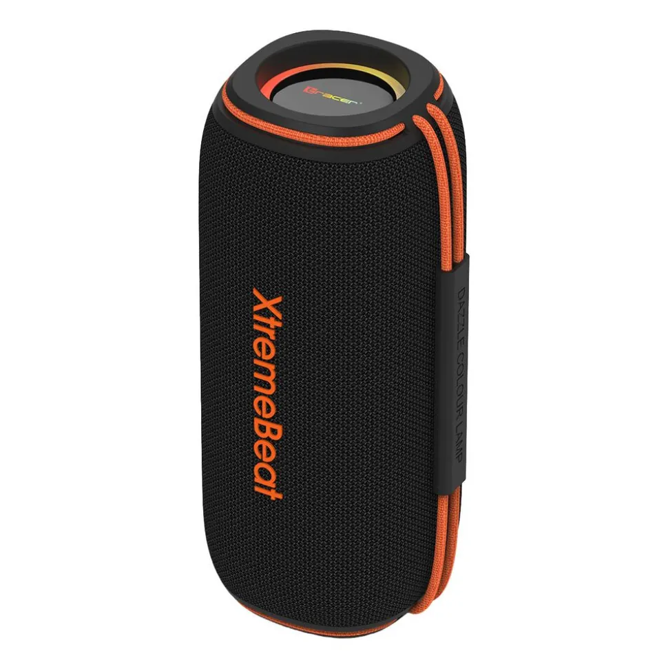 Głośnik Bluetooth Tracer XtremeBeat Pro TWS BT RGB, 40 W, czarno-pomarańczowy