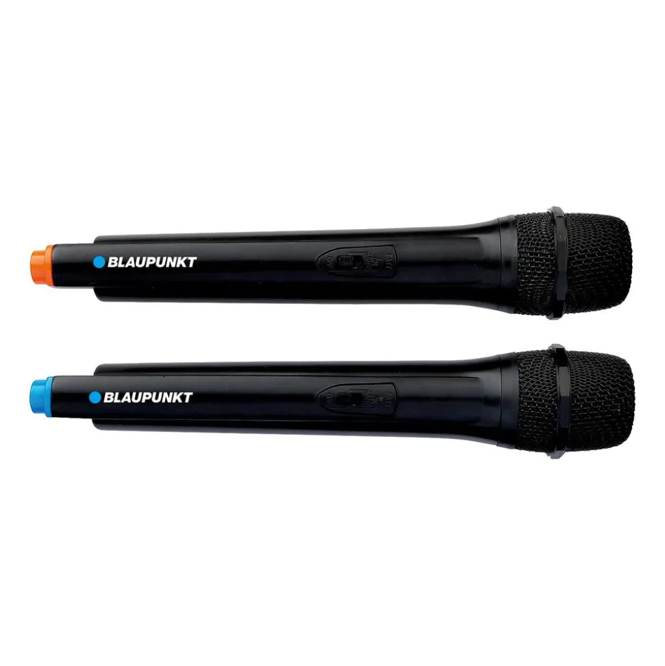 Głośnik imprezowy Blaupunkt PS1.1BD, 1000 W, funkcja karaoke, 2 mikrofony, czarny