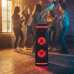 Głośnik imprezowy Blaupunkt PS1.1BD, 1000 W, funkcja karaoke, 2 mikrofony, czarny
