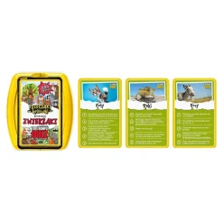 Gra karciana Top Trumps Zwierzaki Bystrzaki, gra towarzyska, 500 pytań