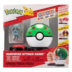 Gra Pokémon Surprise Attack seria 3, z figurką Riolu