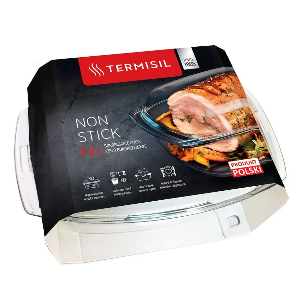GRILL & DROP Naczynie żaroodporne z pokrywką, 5,8 l
