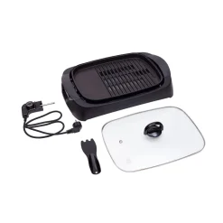 Grill elektryczny Adler AD 6610, 3000 W, ze szklaną pokrywą