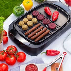 Grill elektryczny Adler AD 6610, 3000 W, ze szklaną pokrywą