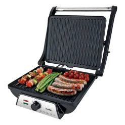 Grill elektryczny kontaktowy Hoffen, 2000 W, czarny