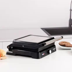 Grill elektryczny 2 w 1 Taurus Bistro Essential, 2600 W, grill kontaktowy i płyta grillowa