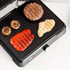 Grill elektryczny 2 w 1 Taurus Bistro Essential, 2600 W, grill kontaktowy i płyta grillowa