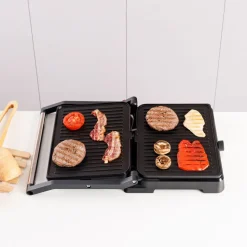 Grill elektryczny 2 w 1 Taurus Bistro Essential, 2600 W, grill kontaktowy i płyta grillowa