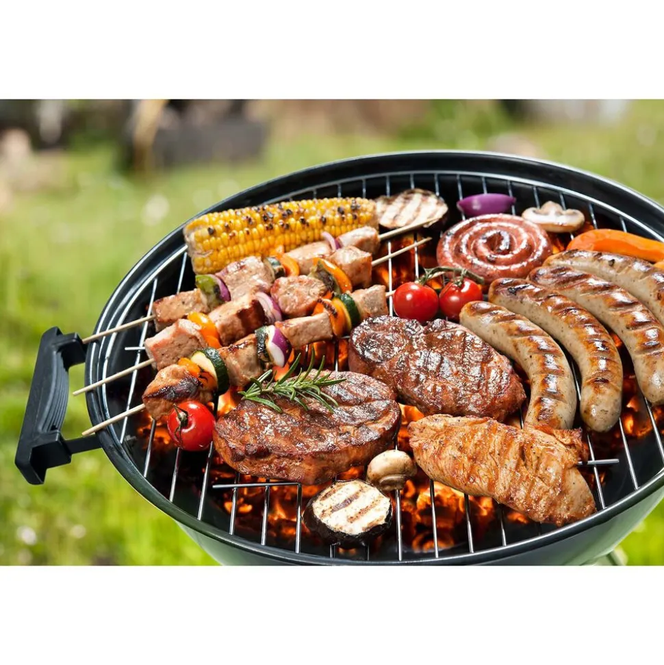 Grill ogrodowy węglowy MG Home, 22,5 cale, ruszt 55 cm