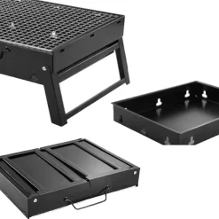 Grill turystyczny węglowy Extralink, ruszt 35 x 27 cm