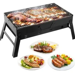 Grill turystyczny węglowy Extralink, ruszt 35 x 27 cm