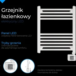 Grzejnik łazienkowy Adler AD 7823, 400 W, LED