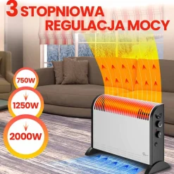 Grzejnik konwektorowy Extralink, 2000 W