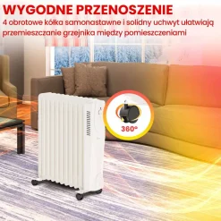 Grzejnik olejowy Extralink, 2500 W