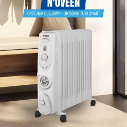 Grzejnik olejowy Noveen OH150199, 2500 W + 400 W Turbo, inteligentne gniazdko WiFi Tuya