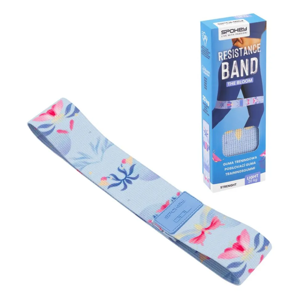Guma oporowa Spokey The Bloom Elastic Band, opór 20 kg, niebieska