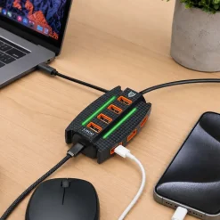 Hub USB Liocat HX 312 C, 11 portów, czarny