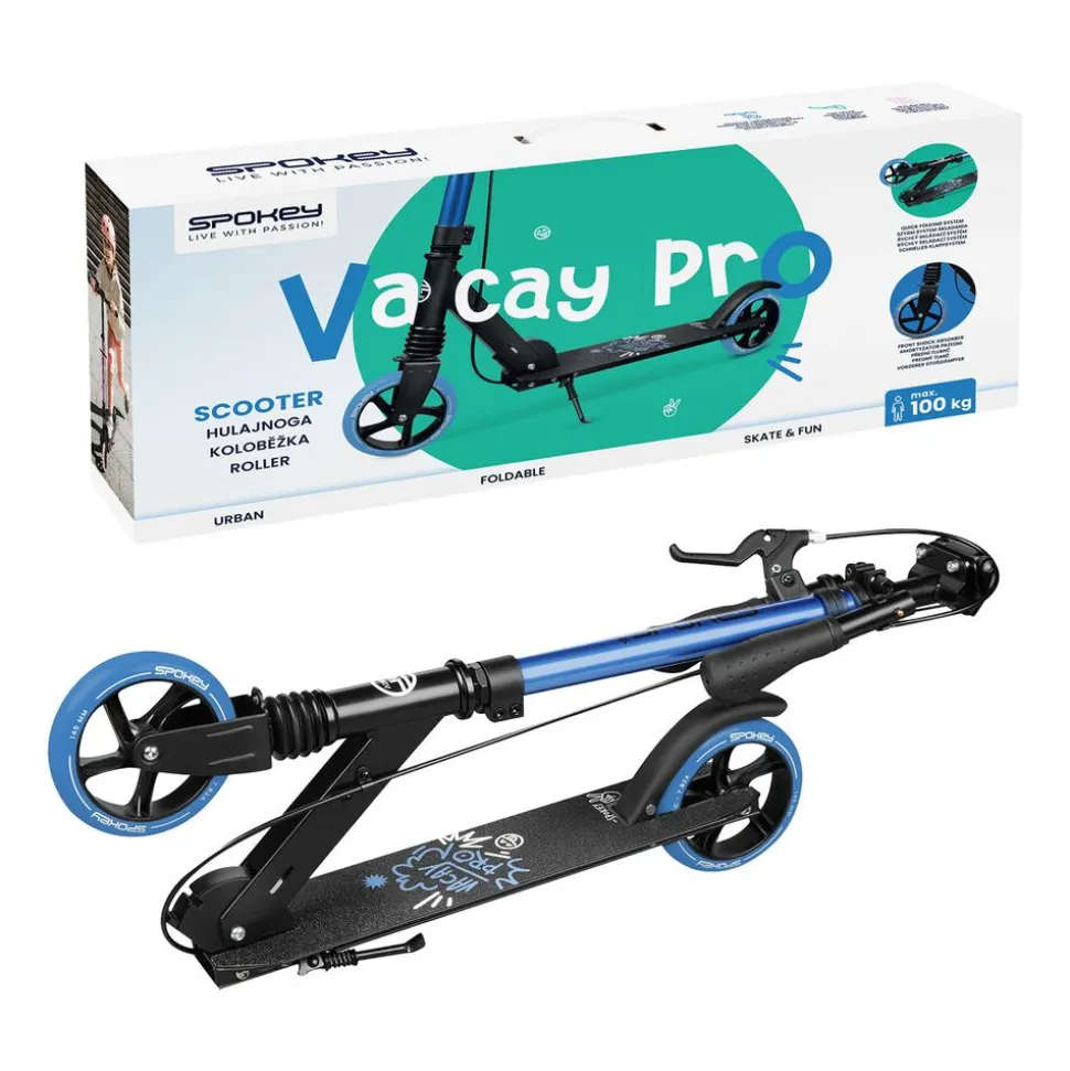 Hulajnoga Spokey Vacay Pro, koła 145 mm, niebieska