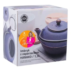 Imbryk żeliwny z zaparzaczem Konighoffer Hanako, 1,3 l, granatowy