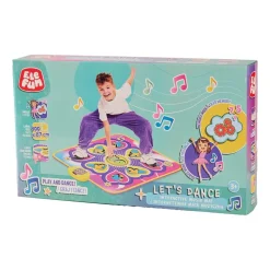 Interaktywna mata muzyczna Elefun Let's Dance, 2 tryby gry, strzałki i symbole